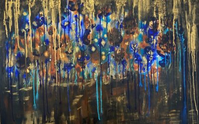 The golden rain. Akryl 90×70  2500:-