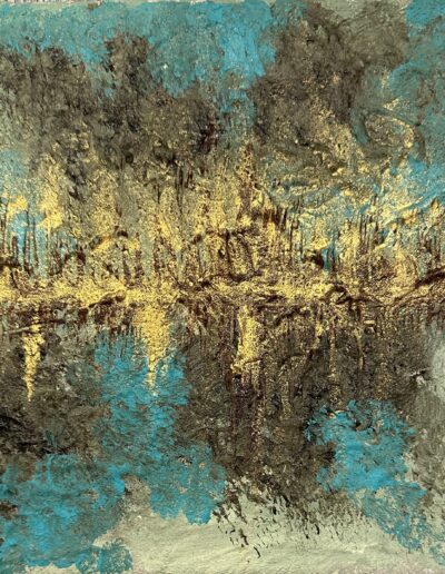 A mirror of gold 20x20 akryl