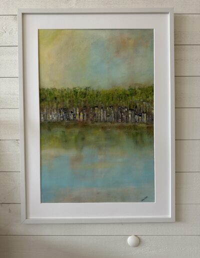 Kvällsmys akryl/ink 70x50 SÅLD!