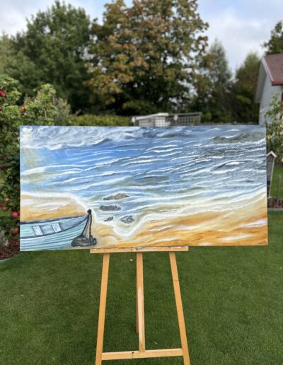 Mörker i horisonten 140x70 olja